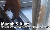 Cara Pasang Engsel Pintu Pagar Lipat